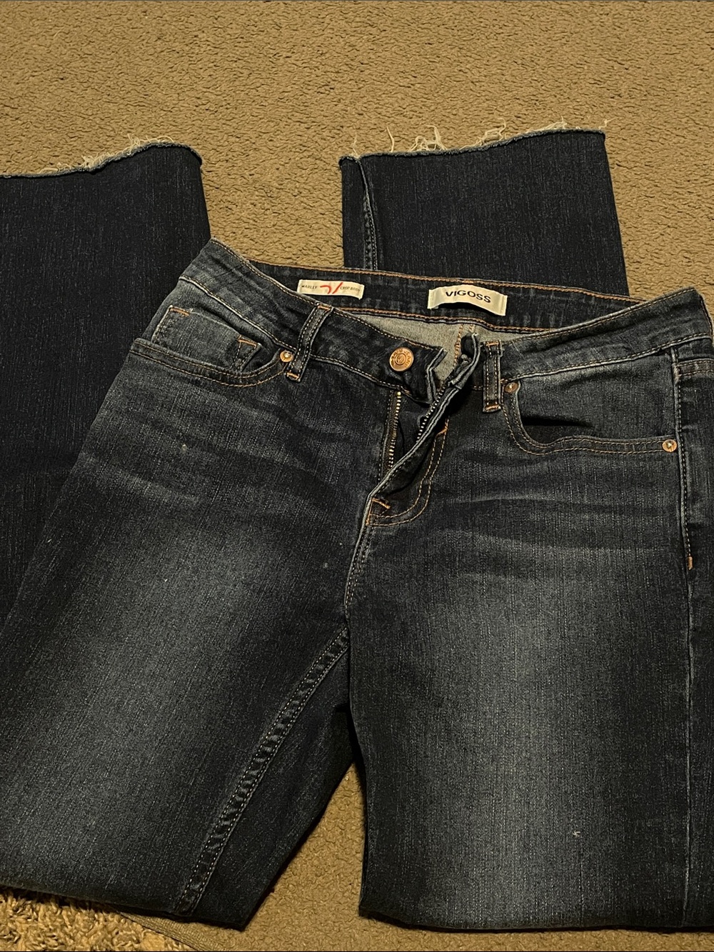 Vigoss Women's Dark Blue Boot Cut Jeans